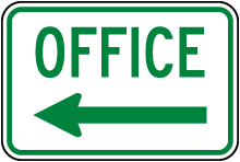 Office (Left Arrow) Sign
