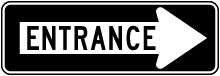 Entrance Right Sign