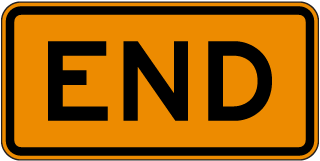 End Sign - X4620