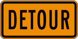 Detour Sign - X4621