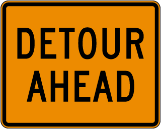 Detour Ahead Sign - X4626
