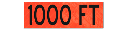 1000 FT Overlay 22 × 7″