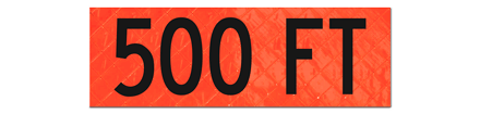 500 FT Overlay 22 × 7″