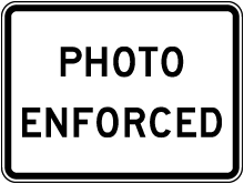 Photo Enforced Sign