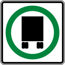 National Network Truck Route Sign