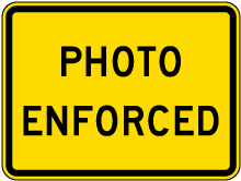 Photo Enforced Sign