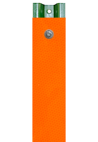 Orange Reflective U-Channel Post Panel