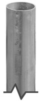 2-3/8″ x 3 ft Galvanized Round Anchor Post