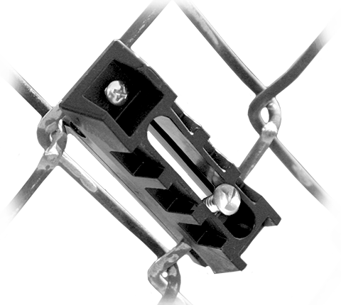 SignGuardian™ Tamper-Resistant 2" Chain Link Fence Brackets for 7/32” or 1/4" Mounting Holes