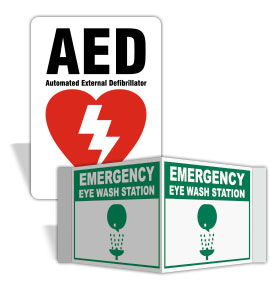 Emergency Equipment Signs