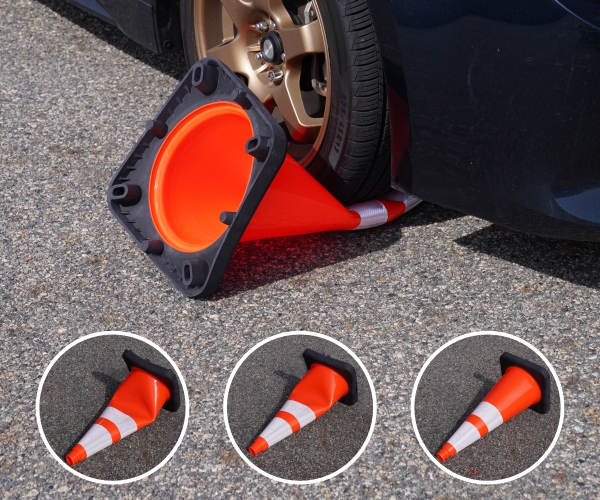 Cone Crushed and fixing itself