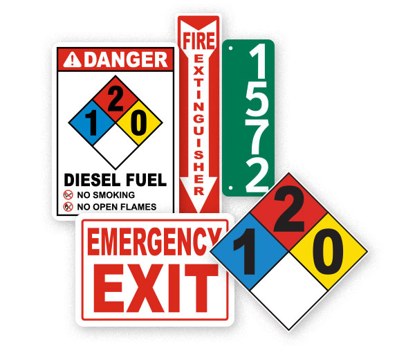 Fire and Emergency Sign Examples