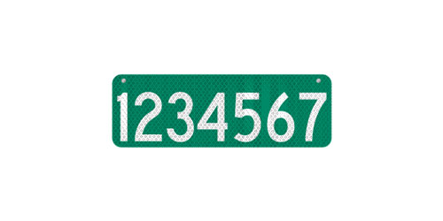 18 x 6 911 Address Sign