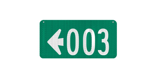 18 x 9 Sign with Arrow