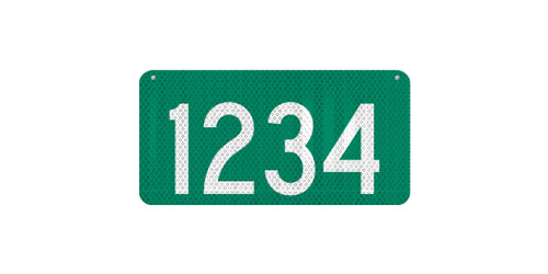 18 x 9 911 Address Sign