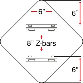 18 Diamond  Z-bar configuration