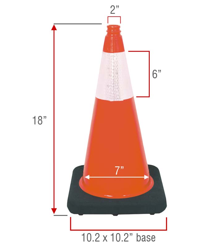 18 inch traffic cone