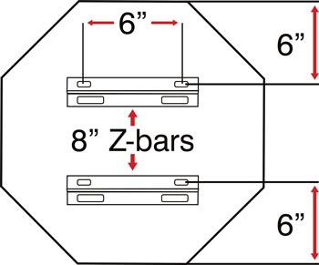 30 Octagon Z-bar configuration