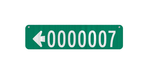 24 x 6 Sign with Arrow