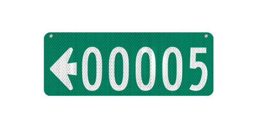 24 x 9 Sign with Arrow