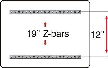24 x 18 Z-bar configuration