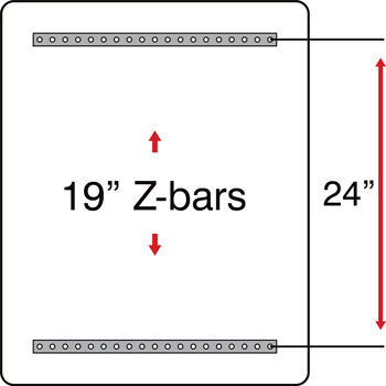 24x36 Z-bar configuration