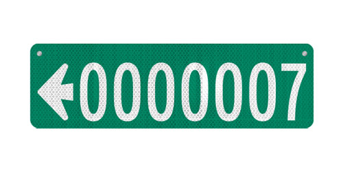 30 x 9 Sign with Arrow