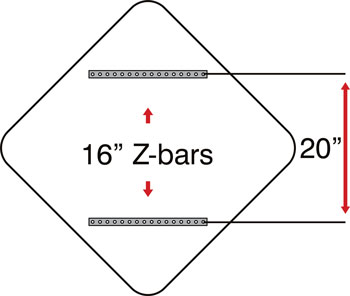 30 Octagon Z-bar configuration