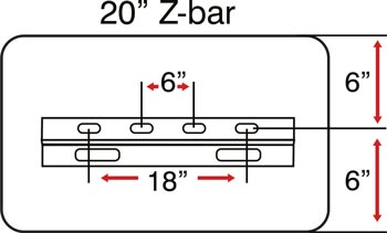 30x12 Z-bar configuration