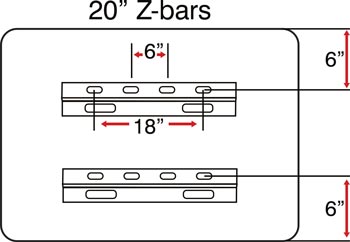 30x24 Z-bar configuration