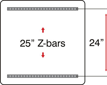 30 Octagon Z-bar configuration