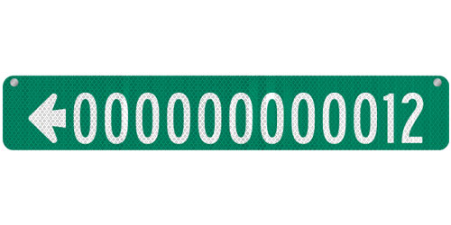 36 x 6 Sign with Arrow