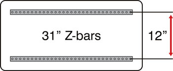 18 square Z-bar configuration