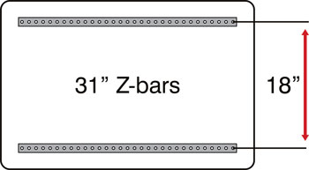 24x24 square Z-bar configuration