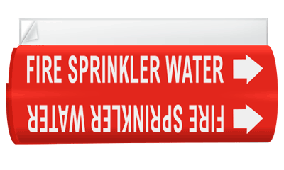 Illust. Of system 4 wrap around pipe marker