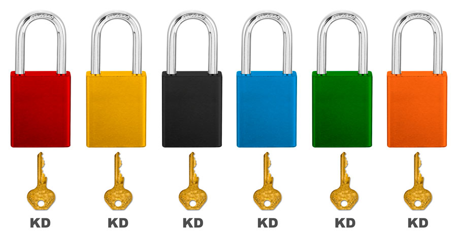 Master Lock Red Keyed Different Steel Padlock 6835 C3821