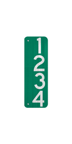 6 x 18 911 Address Sign