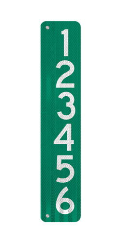 6 x 30 911 Address Sign