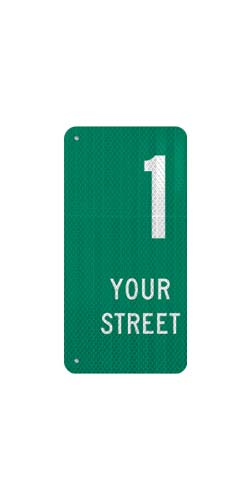 9 x 18 Sign with Arrow