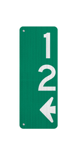 9 x 24 Sign with Arrow