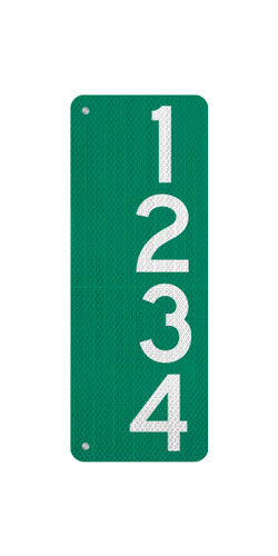 9 x 24 911 Address Sign