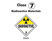 CLASS 7 RADIOACTIVE Hazchem Signs 