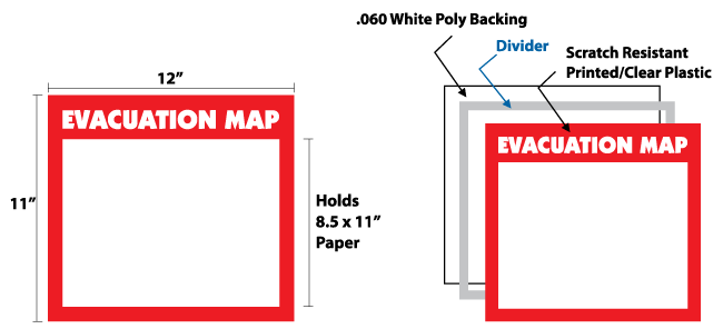 Evacuation Map Holder