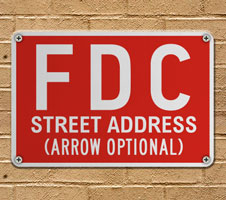 Custom FDC Signs + 2 Lines of Text