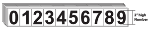 Scoreboard Vinyl Numbers
