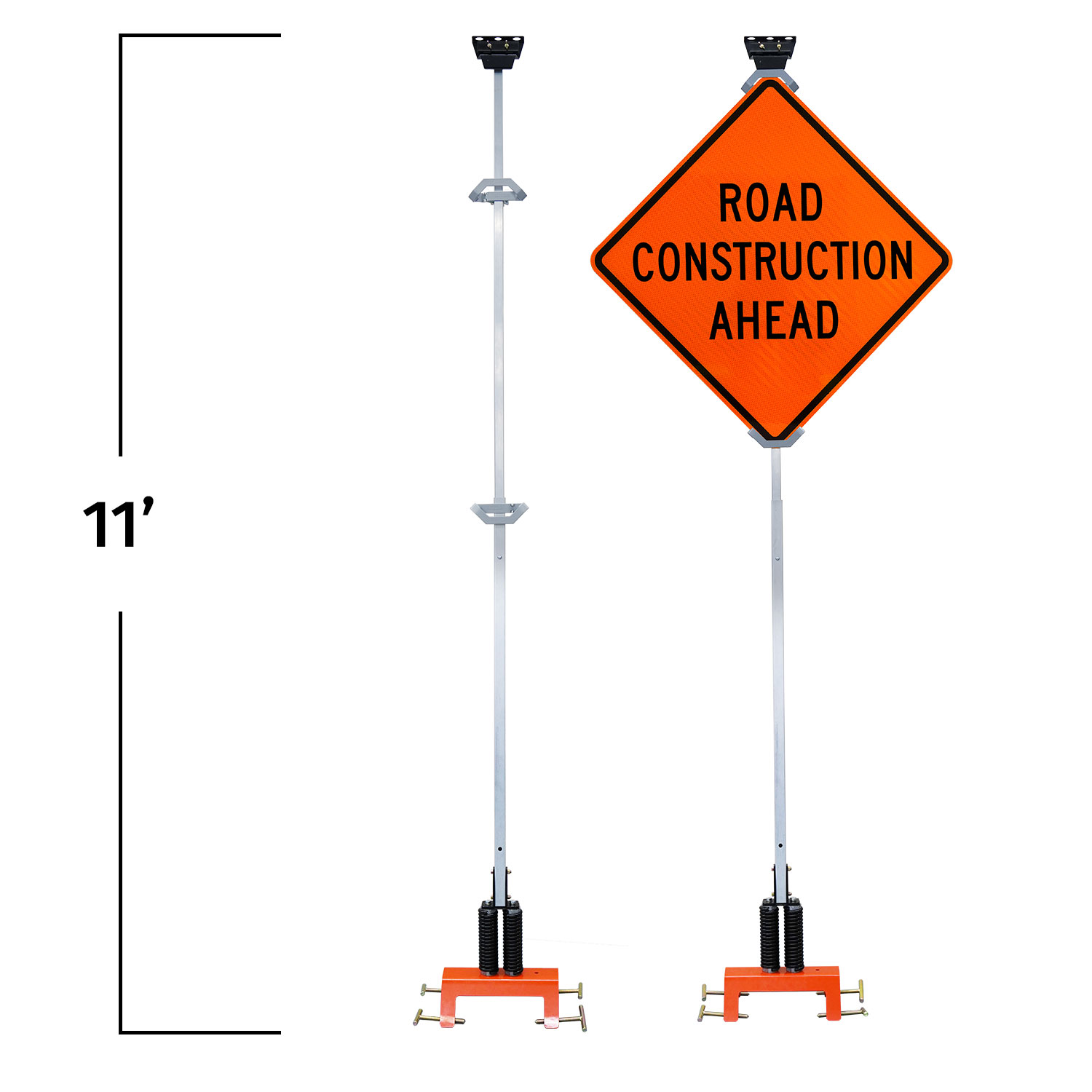 Jersey Barrier Sign Mount Height