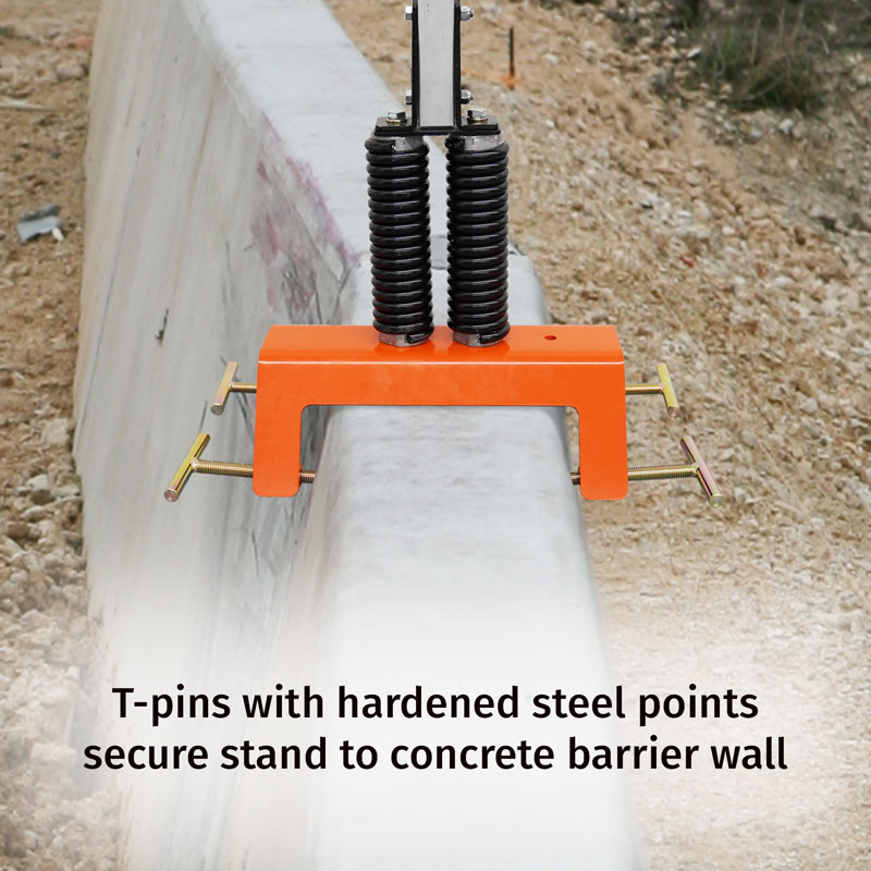 Jersey Barrier Sign Mount Clamp