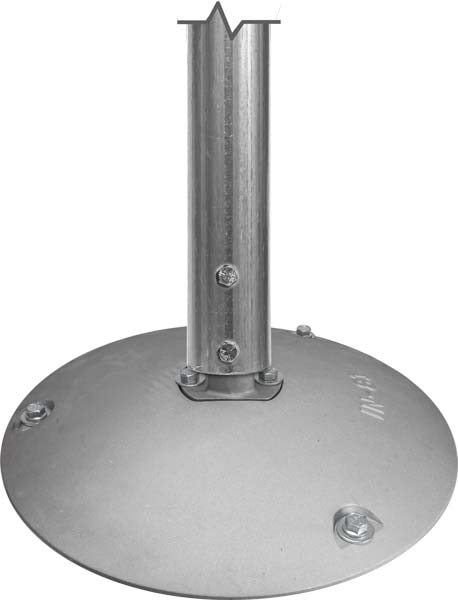 Aluminum Base with 2⅜″ Round Sign Posts