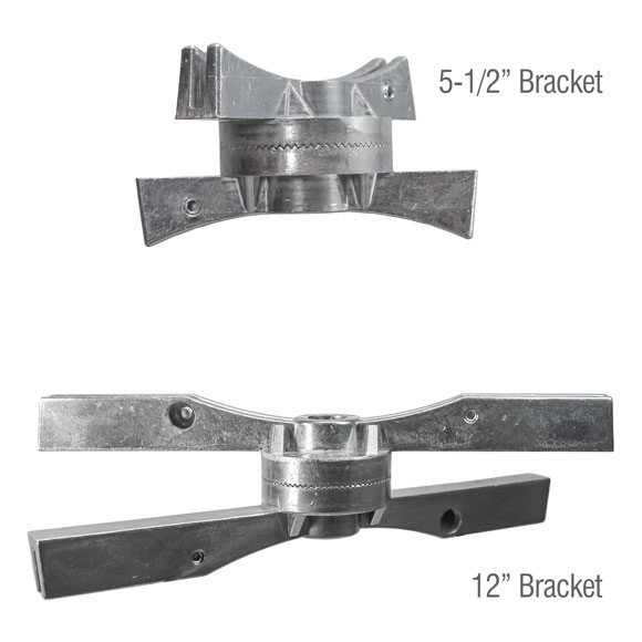 Assembled 5.5″ and 12″ adjustable street name bracket