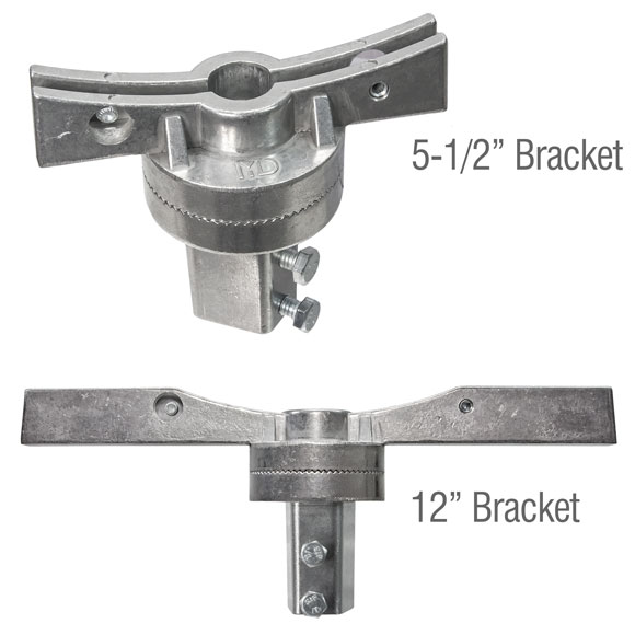 Assembled 5.5″ and 12″ adjustable street name bracket